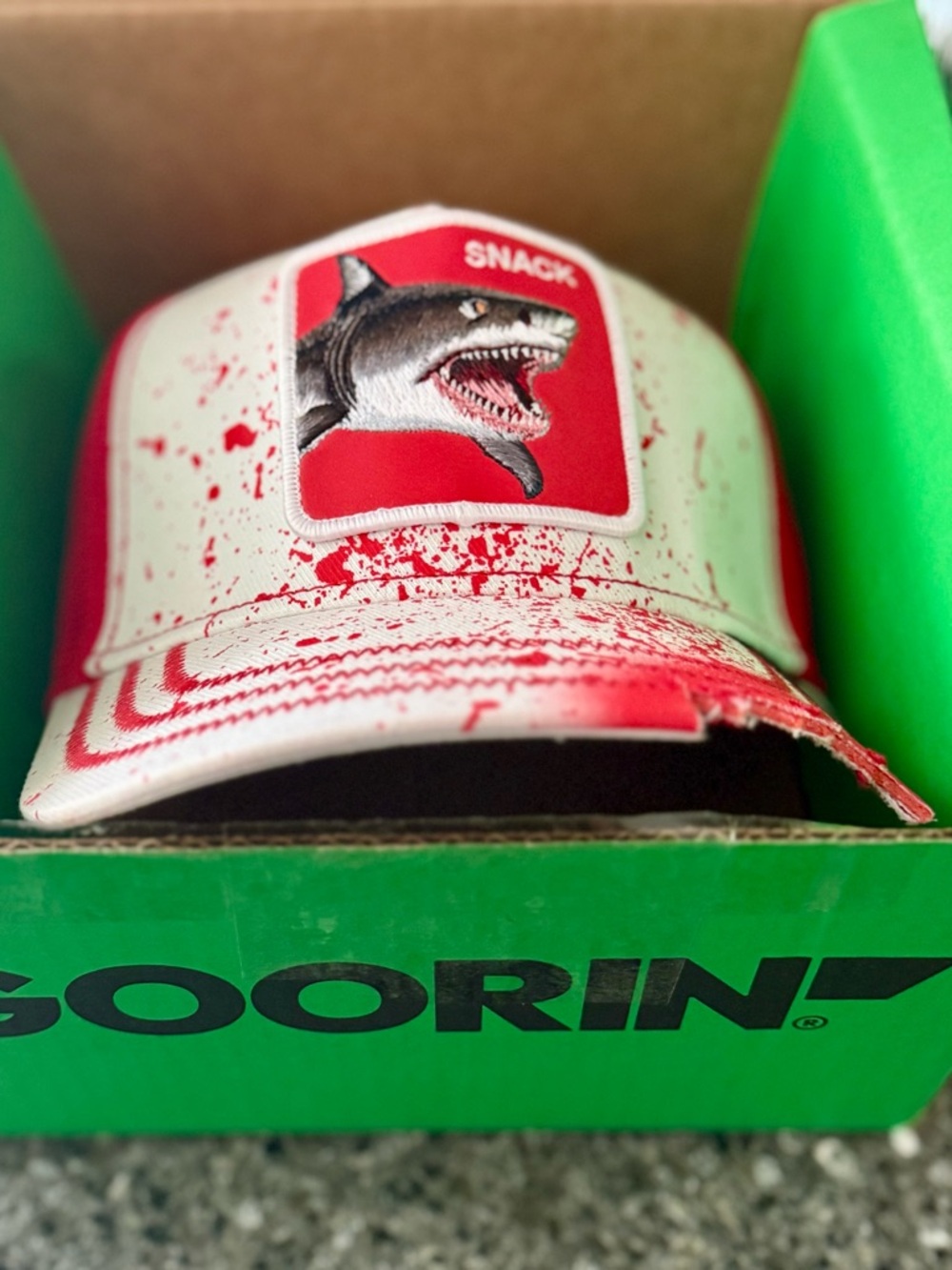 Goorin Animal Farm Baseball Sammitch Snack Shark Trucker Snapback: NIB - Picture 3 of 12